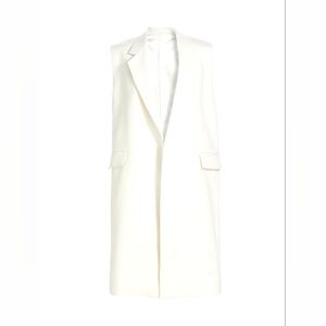 Toteme, 42, Elegant Off White Sleeveless Coat